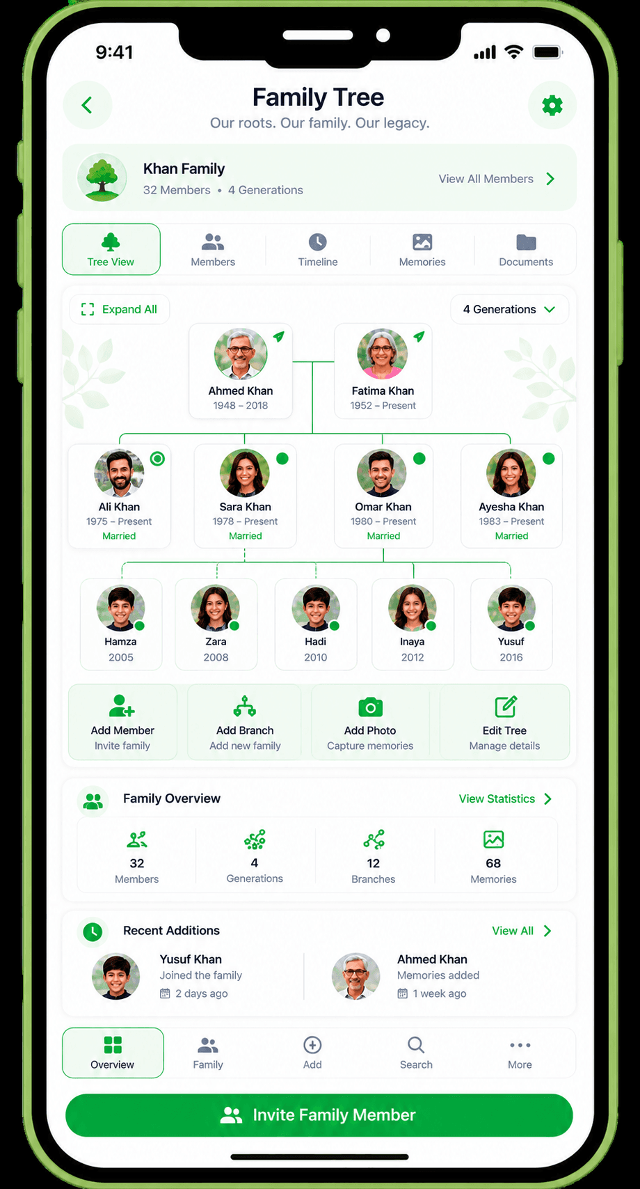 Family Tree feature illustration