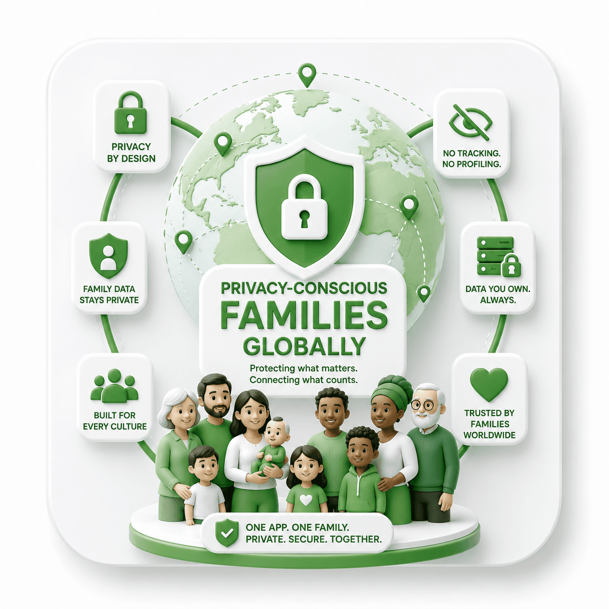 Privacy-conscious families globally